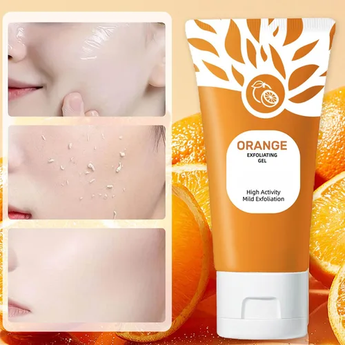 Vista 6 de 3 unidades de gel exfoliante naranja, limpieza profunda, piel hidratante, eliminación de puntos negros, piel suave y poros de limpieza profunda, gel
