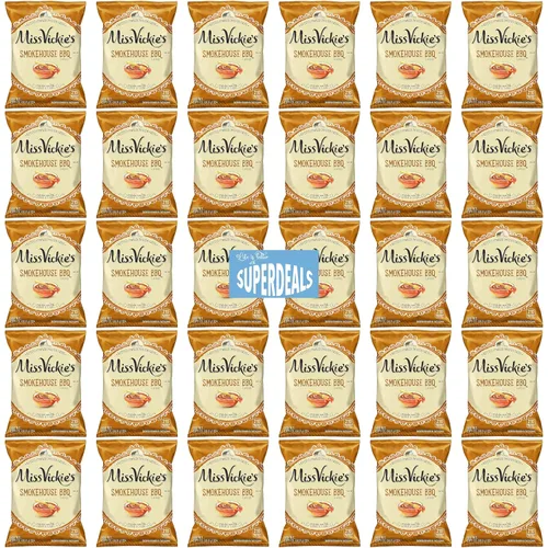 Vista 16 de Papas Fritas Cocidas en Caldero de Miss Vickie's Paquete de Valor Empaquetado por SUPERDEALS Bolsa de 1.375 Oz Paquete de Variedad Supremo de 5