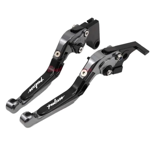 Vista 3 de Palanca de embrague de freno motocicleta plegable extensible CNC Moto ajustable embrague palancas de freno para BA y JAJ Pulsar 200 NS/200 RS/200 AS