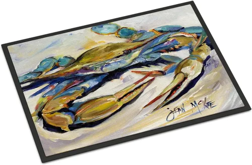 Vista 95 de Caroline's Treasures JMK1017JMAT - Tapete de caza de rana garza azul, 24 x 36 pulgadas, tapete para puerta delantera, interior y exterior