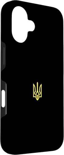 Vista 3 de iPhone 16 Ukrainian Trident - Ucrania Tryzub Symbol Case