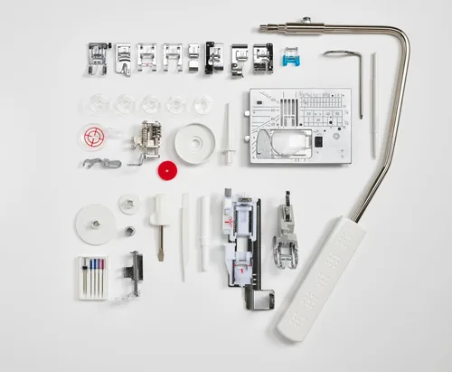 Vista 7 de Elna eXcellence 710 Máquina de coser y acolchar computarizada, cama de costura de 11 pulgadas, incluye sistema avanzado de alimentación doble, 15