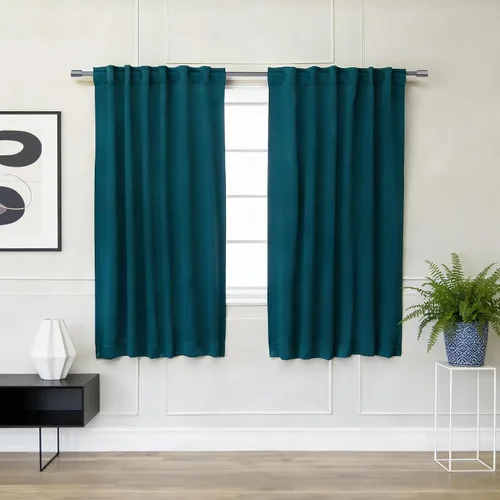 Vista 35 de Best Home Fashion Paneles de cortinas opacas de alta calidad, con aislamiento térmico sólido, cortinas opacas para tratamiento de ventanas