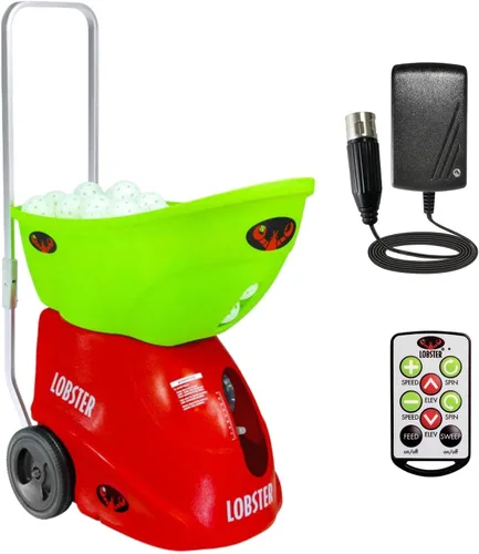 Vista 7 de Lobster Sports Pickleball Machine – Full-Featured – Adjustable Topspin, Backspin, & Lobs, Random Oscillation, Ball Speed (20-60MPH), Lightweight &