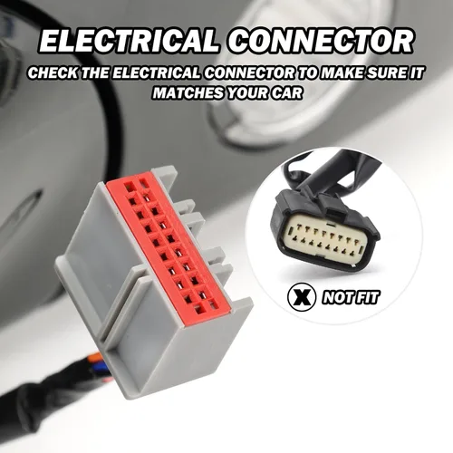 Vista 4 de Espejo Lateral Izquierdo del Conductor para Ford Fusion Sedan S SE SE Híbrido 2013 2014 2015 2016, Espejo Eléctrico con Calefacción, Luz de Señal
