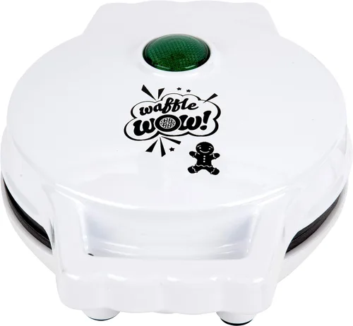 Vista 5 de Mini Waflera Hombre de Jengibre - Haz que esta Navidad sea Especial para los Niños con Plancha de Wafles Festiva de 4", Electrodoméstico Eléctrico
