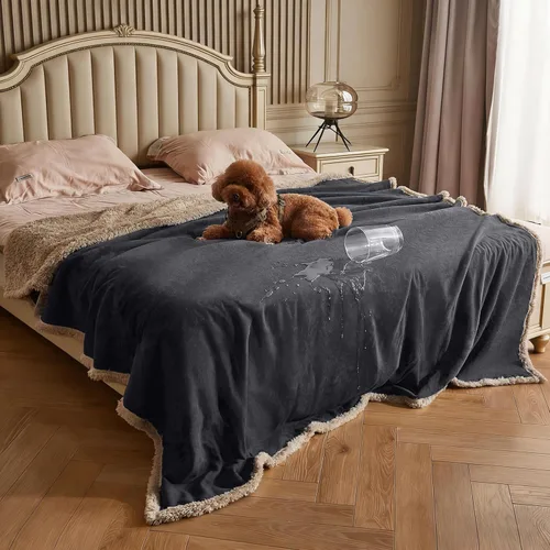 Vista 11 de Kritter Planet - Manta impermeable para perros, reversible, a prueba de agua, para sofá, cama y coche, fundas lavables para sofá para perros