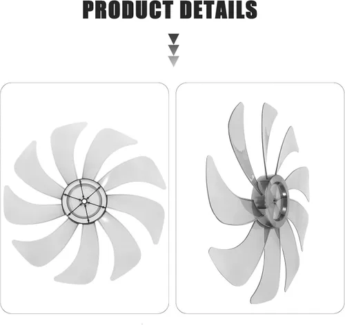 Vista 6 de MERRYHAPY Cuchillas de ventilador de repuesto para ventiladores de mesa y pedestal de pie, material resistente a altas temperaturas y accesorios