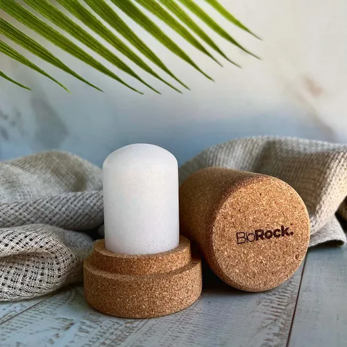 Vista 8 de Biorock Crystal Natural - Recambio de desodorante sin perfume de plástico y aluminio, desodorante en barra de sal para mujeres y hombres, ecológico