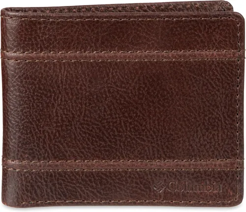 Vista 51 de Columbia Billetera plegable para hombre, múltiples ranuras para tarjetas, ventana de identificación