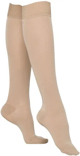 Vista 11 de SIGVARIS Essential Opaque 860 - Calcetines altos para pantorrilla con agarre superior de 20-30 mmHg