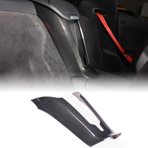 Vista 34 de CHEAYAR Marco de Decoración y Cubierta de Remate Compatible con Interruptor de Elevación de Ventana para Chevrolet Corvette C8 2020-2023
