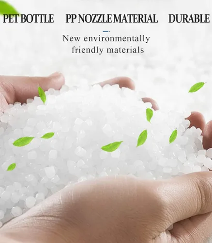 Vista 6 de Botella de spray ámbar para limpieza, plástico saludable y botella de spray de 32 onzas para cabello, manos, ropa, baño y plantas, botellas de spray