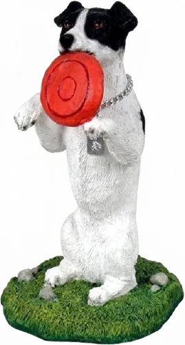 Vista 10 de Jack Russell – Figura decorativa de mydog (Marrón/Color Blanco con platillo)