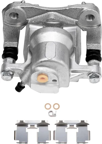 Vista 6 de Detroit Axle - Pinza de freno de disco del lado del conductor trasero de repuesto de pastillas de freno de cerámica para Lexus HS250h 2010 2011 2012