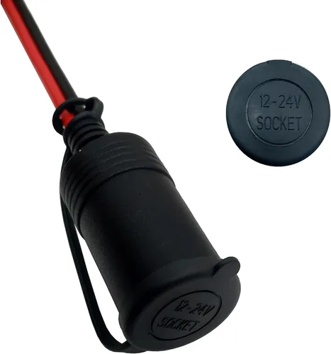 Vista 3 de Enchufe hembra para encendedor de cigarrillos de automóvil, 12AWG, cable resistente, conector de 45 A a encendedor de cigarrillos hembra de 12 V