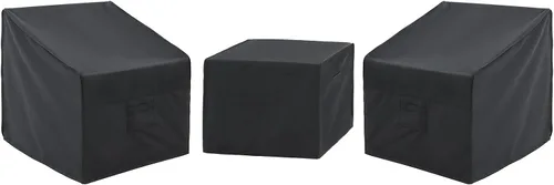 Vista 9 de Loriano Juego de fundas para muebles de patio, 3 piezas, impermeables, 600D resistentes al agua, juego de fundas para muebles de césped