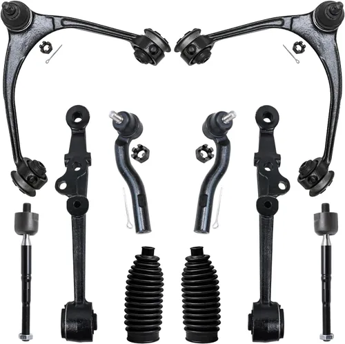 Vista 56 de Detroit Axle - Kit de suspensión delantera de 10 piezas para Chevrolet Trailblazer GMC Envoy 2004-2007 2005 2006 Soportes de brazo de control