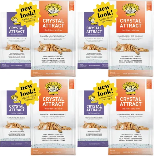 Vista 8 de Dr. Elsey's Crystal Attract - Arena de sílice para gatos, 8 libras