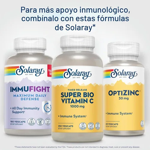 Vista 6 de SOLARAY Vitamina C tamponada Super Bio 1000 mg de liberación temporal, 250