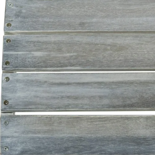 Vista 5 de Safavieh Patio Collection Hampton Adirondack - Otomana de madera de acacia Gris cenizo