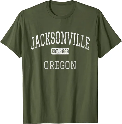 Vista 6 de Jacksonville Oregon OR - Camiseta vintage, Negro