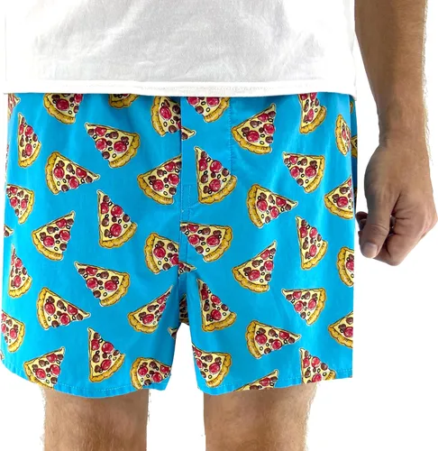 Vista 20 de ROCK ATOLL Calzoncillos tipo bóxer de algodón con estampado novedoso y brillante para hombre Estampado Afrutado Negro