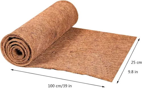 Vista 6 de Coco Liner Rolls - Paquete de 4 rollos de cesta de 10 x 40 pulgadas, hoja de fibra de coco, cesta para colgar en la pared