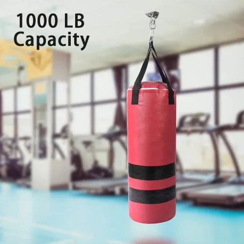Vista 3 de Perchas de columpio resistentes para juegos de madera, capacidad de 2000 libras, colgador de hamaca giratorio de acero inoxidable 360, accesorios