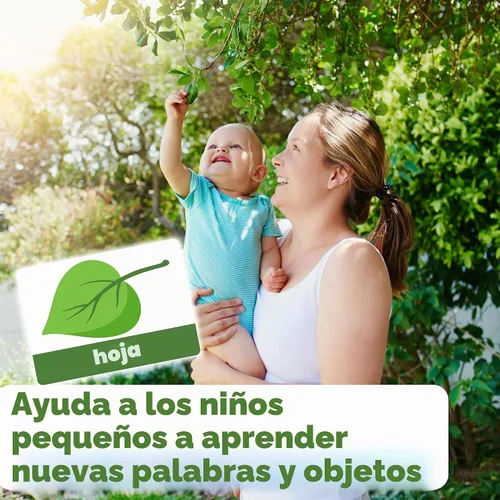 Vista 5 de 101 tarjetas flash de tamaño viaje de primeras palabras - 202 lados - Aprende objetos, números y juegos - Juguetes educativos de aprendizaje