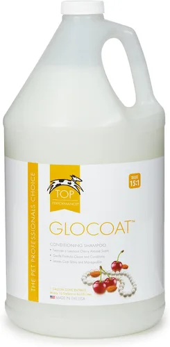 Vista 4 de Top Performance GloCoat Champú acondicionador para perros, botella de 17 onzas, funciona para eliminar enredos difíciles para peinar fácilmente