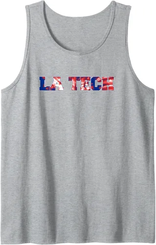 Vista 7 de Camiseta sin mangas con teñido anudado de los Louisiana Tech Bulldogs, Negro