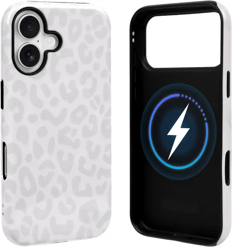 Vista 70 de NITITOP Funda magnética compatible con iPhone 11, compatible con MagSafe lindo diseño estético de leopardo ámbar tortuga para mujeres, hombres