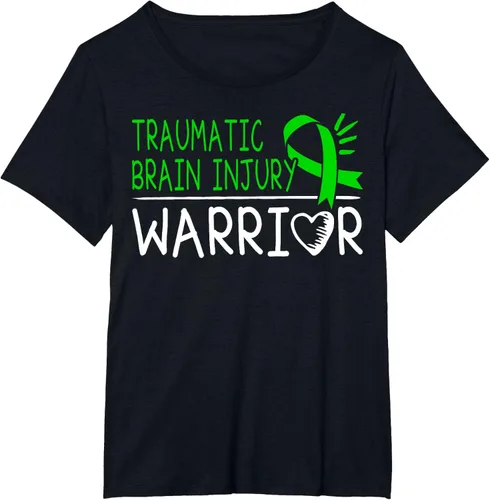 Vista 29 de Camiseta de lesión intracraneal - Camiseta de conciencia TBI, Negro, S