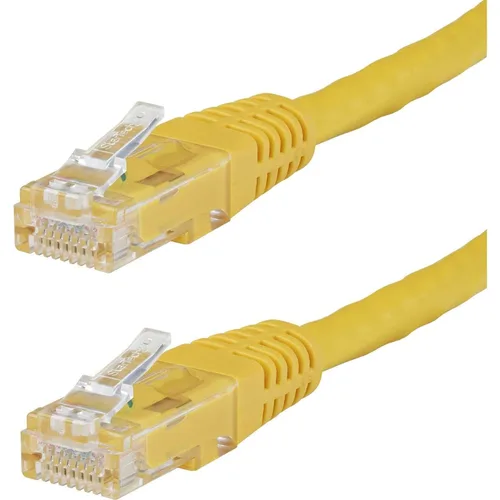 Vista 45 de StarTech. com Cable Ethernet CAT6 de 1 pie – Cable Ethernet CAT 6 Gigabit negro -650MHz 100W PoE++ RJ45 UTP moldeado Categoría 6 Network/Patch Cord
