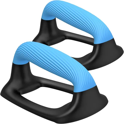 Vista 9 de Kipika Barras para Flexiones, Soportes de Flexiones con Mango de Plástico Suave Engrosado, Base Estable y Antideslizante, Mangos para Flexiones