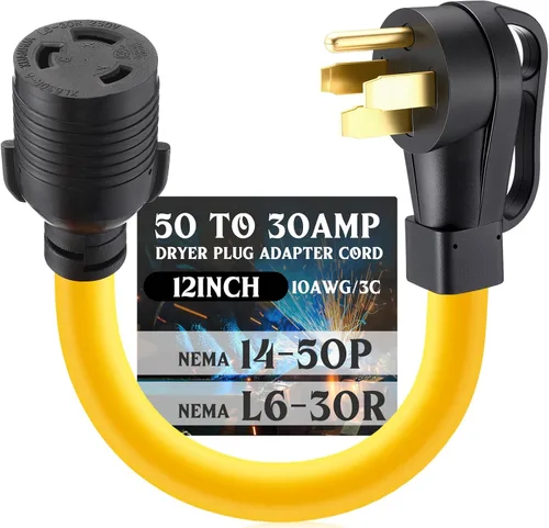 Vista 14 de Tellegloww - Cable adaptador para soldador de 30 amperios NEMA 10-30P a L6