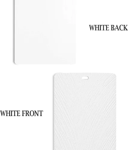 Vista 4 de DALIX Alaska - Listones de textura vertical blanca para ventana, 58.5, paquete de 5