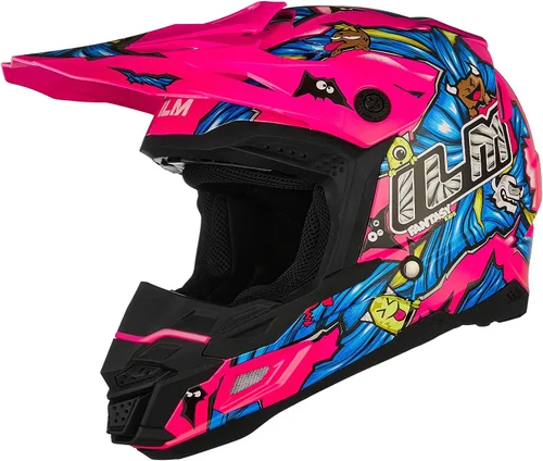 Vista 11 de ILM DOT&ECE Casco ATV para Jóvenes Casco de Dirt Bike para Niños Casco Infantil Motocross Dirtbike BMX MX Todoterreno Deporte Dual Cara Completa