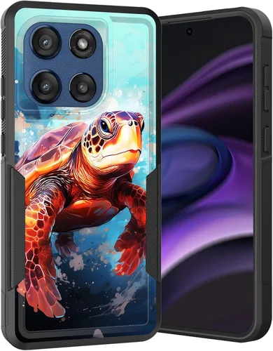 Vista 228 de para Moto G Play 4G 2024, funda de dos capas híbrida resistente y a prueba de golpes, PC duro + silicona suave protectora para Motorola Moto G Play