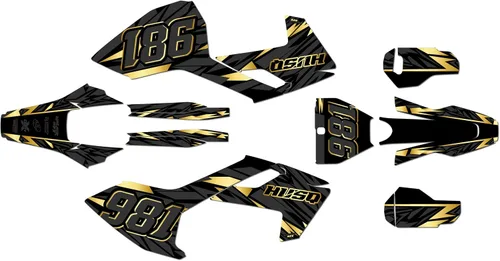 Vista 8 de Kit de gráficos para Husqvarna TC125 FC250 FC350 FC450 (2016-2018) Twitch Series Azul 9 mil - Easy Go - Adhesivo para motocicleta Dirt Pit Bike