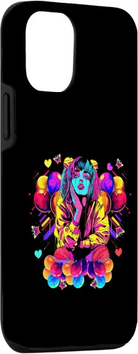 Vista 3 de iPhone 15 Streetwear synthwave 80s 90s retro anime Emo clown fashion Case