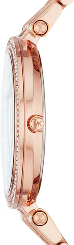 Vista 3 de Michael Kors Darci - Reloj de pulsera de cuarzo de tres agujas con bisel de cristal para mujer