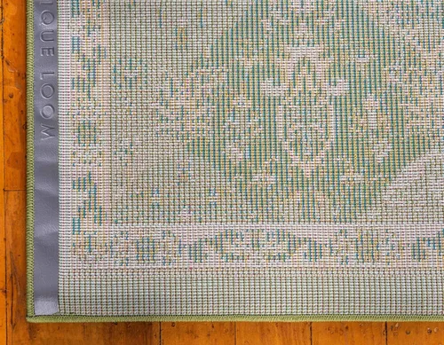Vista 9 de Unique Loom Penrose Collection - Alfombra de área - Blake (2' 2" x 3' 1" Rectángulo, Verde/Beige)