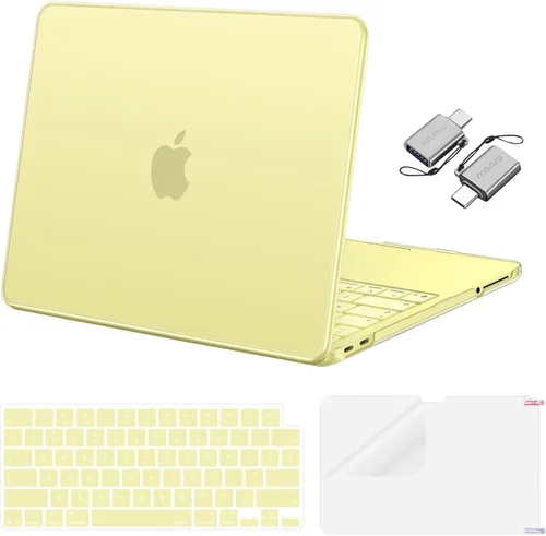 Vista 16 de MOSISO Compatible con MacBook Neo Case 13 pulgadas 2026 A3404 A18 Pro Chip Rubor de cristal