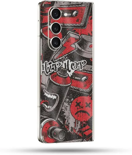 Vista 37 de MightySkins Skin compatible con Samsung Galaxy Z Fold 5 - Puppy Fall Funda protectora de vinilo duradera y única Fácil de aplicar, quitar