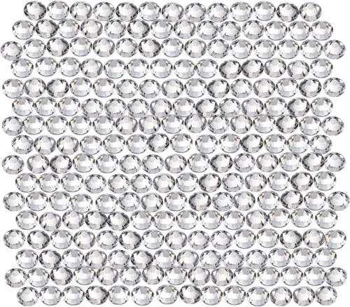 Vista 7 de EBOOT Paquete de 1440 gemas redondas de diamantes de imitación de cristal con parte trasera plana, para arte de uñas y decoración de maquillaje