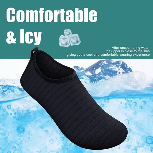 Vista 4 de Metog Zapatos de agua, secado rápido, para deportes de playa, natación, surf, yoga, estilo pie desnudo, para hombre y mujer