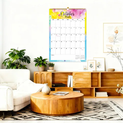 Vista 7 de Calendario de pared 2026-2027, calendario de pared colgante grande de 18 meses 2026-2027, enero 2026 a junio de 2027, calendario grande 2026 de 12 x