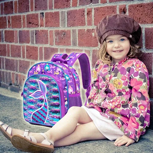 Vista 7 de Mochila infantil para niñas y niños mochila preescolar para niños
